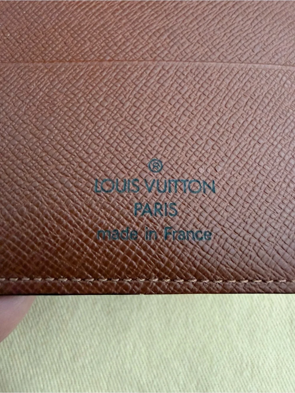 Louis Vuitton Vintage Checkbook / Long Wallet